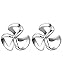 Wiftly Pour Femme Fille Fantaisie Boucles d'oreilles Cabinet Trèfle Chanceux Argent 925