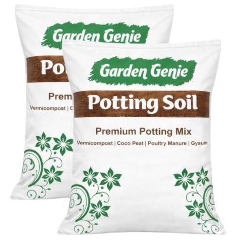 Image of Garden Genie Potting Soil Mix 5KG | Ready to Use Soil Mix for Plants | Organic Potting Mix for Home Garden | Ideal for Potted Plants, Balcony, Terrace & Indoor Gardening (Pack of 2)