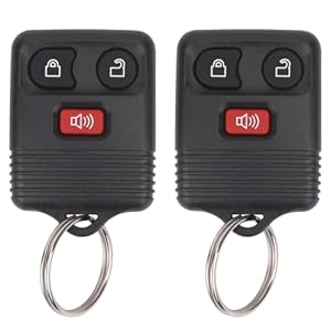 Keyless Entry Remote Key Fob Compatible with Ford F150 F250 F350 Escape Expedition Explorer Ranger, Lincoln, Mercury, Mazda and More, Replacement for CWTWB1U331 CWTWB1U345, 3 Button (Pack of 2)