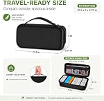 ALKOO Prime 900+ Case de transport de cartes de trading - Coque dure TCG Sac de rangement de voyage avec les séparateurs & Serre-épaule - Prises 900+ Cartes à manches ou boîtes de pont - Compatible avec MTG & Cartes de sport