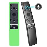 Voice Remote Control Replacement for Samsung Smart TVs Compatible with Neo QLED SUHD HDR Frame Curved Crystal UHD Series Shortcut Buttons Netflix, Prime Video TV Plus with Glow Cover (BN59-1266A)