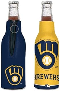 MLB Milwaukee Brewers Bottle Cooler, Team Colors, One Size