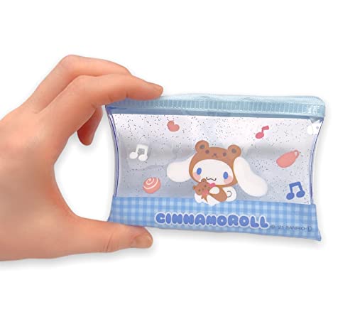Sanrio Cinnamoroll Accessories Cosmetic Flat vinyl Mini pouch Zipper Case Bag 4.7 in (W) × 3.0 in (H)4
