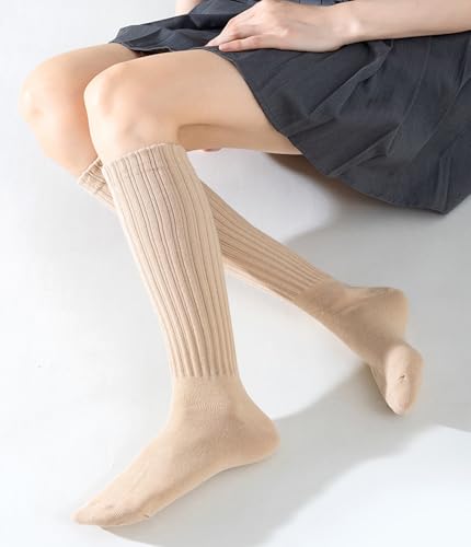 Image of Galsang Women's Slouch socks Women's Knee-High Scrunch Socks for Women,Soft Long Scrunch Boot Socks,#K306