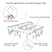 Annaklin Foldable Clip Hangers with 26 Drying Clips, Underwear Hanger with Clips, Plastic Laundry Clip and Drip Drying Hanger for Socks, Bras, Lingerie, Clothes, Sturdy, White