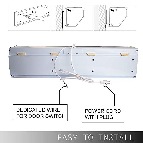 Wostore 36 Inch Air Curtain Super Power 3 Speeds Commercial Indoor Household with Free Magnetic Door Switch - Thumbnail 6