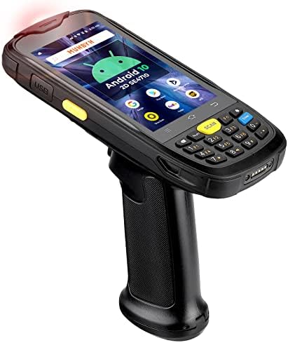 MUNBYN 2023 New Android Barcode Scanner, Android 10 Scanner, Zebra SE4710, QR, 2D Android Scanner, Numeric Keypad, WiFi, 4G, Android Barcode Scanner Pistol Grip for Warehouse Inventory