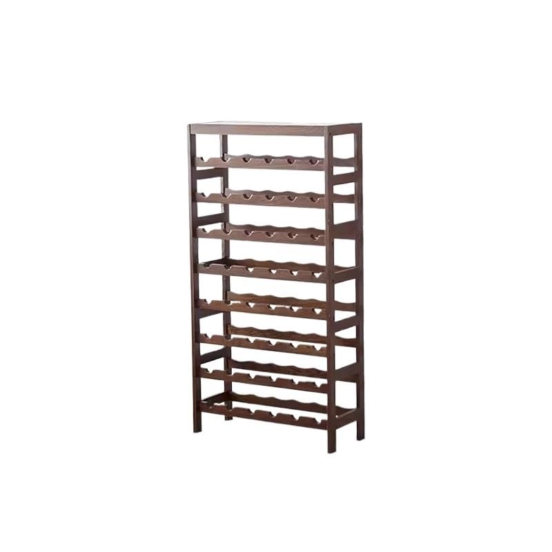 Soporte para botellas de vino de madera simple 8 niveles