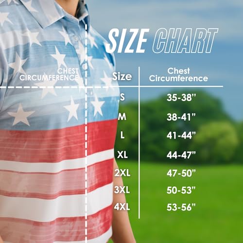 YATTA GOLF - Mens Golf Shirt Moisture Wicking Quick-Dry Short Sleeve - Standout Performance Casual Polo Shirts for Men