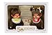 Produktbild Sekiguchi 244034 Originelles Monchhichi Jubiläums-Set, Mädchen, ca. 20 cm hoch aus braunem Plüsch, 244034