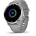 Garmin Venu 2 Plus, GPS Smartwatch with Call and Text, Advanced Health Monitoring and Fitness Features, Silver with Gray Band