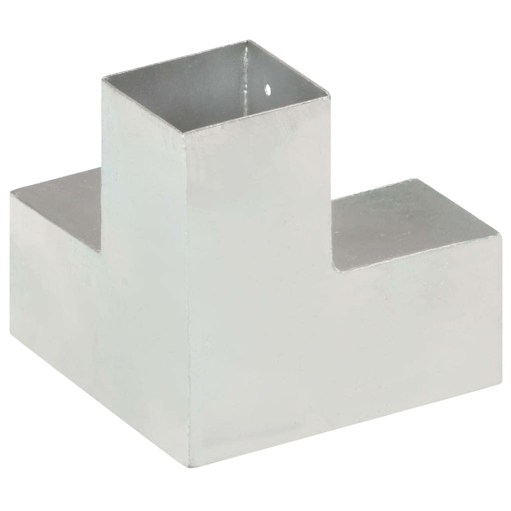 Conector de postes en forma de Y de metal galvanizado para vigas de madera de 81 x 81 mm, elemento de conexión de 3 vías para postes de vallas, travesaños, travesaños, puntales, fijación