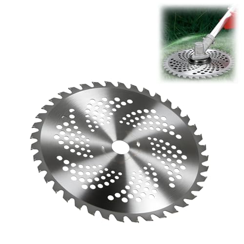 Yuecoom 40T 255x25,4 Mm Lame De Scie, Accessoire de Débroussailleuse pour Tondeuses à Gazon et Débroussailleuses