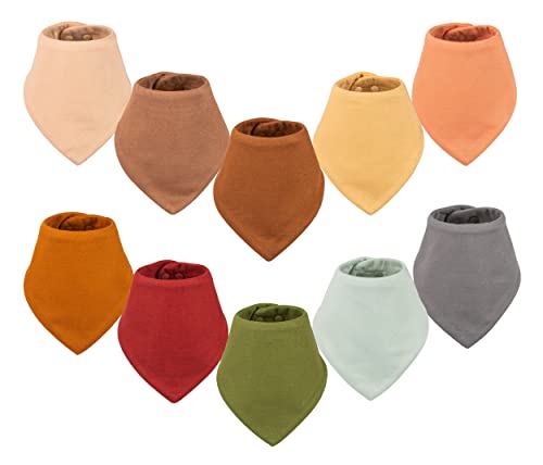 Image of Tiny Twinkle Bandana Scarf Bibs - Water Resistant and Absorbent Infant Drool and Teething Baby Bibs