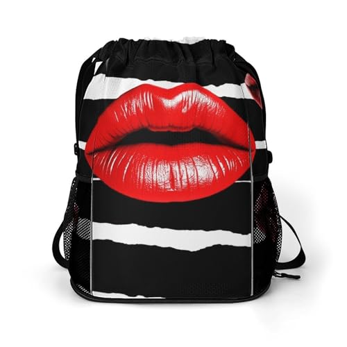 Sac à dos de sport avec cordon de serrage pour randonnée homme et femme