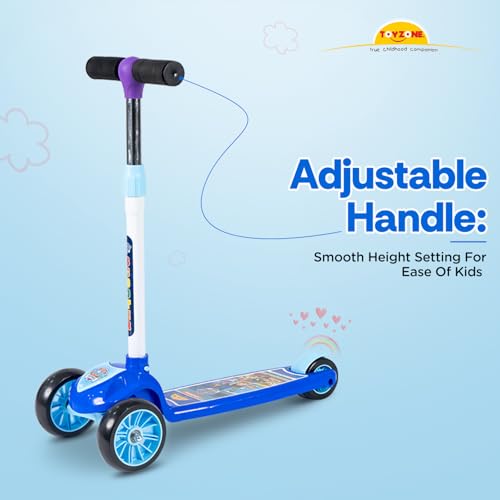 Image of Toyzone Kids Kick Scooter - Foldable & Adjustable with Rear Brake, Skateboard Style - for Age 5+ Years, Toyzone Paw Patrol Kids Kick Scooter