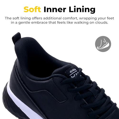 Image of Men's Spiked Golf Shoes Slip-On Waterproof Non-Slip Lightweight Outdoor Walking Shoes for Golfers Footwear US Size 7-12
