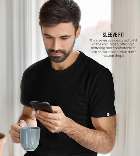 Image of Freecultr Truly Classic Organic Men's Cotton T-Shirt | Solid Round Neck Half Sleeve | Plain Stylish t Shirts | Regular Fit | Casual Comfortable T Shirt for Man