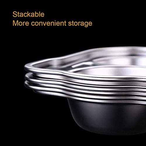 Agatige Piatti divisi in acciaio inossidabile