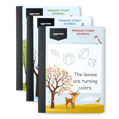 Amazon Basics Composition Notebook Bulk, Primary Extra...