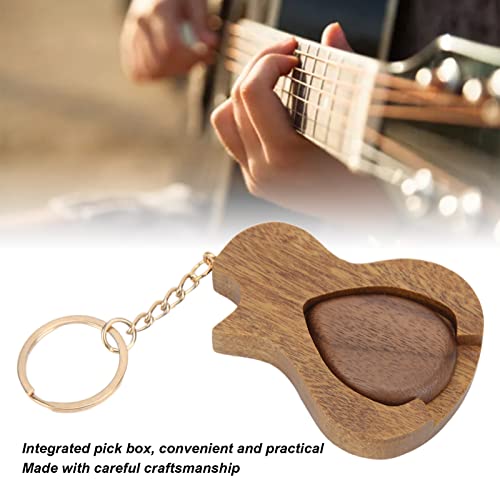 Porte-clés en bois massif fait à la main pour médiators de guitare, boîte de rangement pratique en bois pour sac à main - Les Beatles, Paul McCartney, John Lennon, RIngo Starr, George Harrison Porte-clés en bois massif fait à la main pour médiators de guitare, boîte de rangement pratique en bois pour sac à main – Image 3