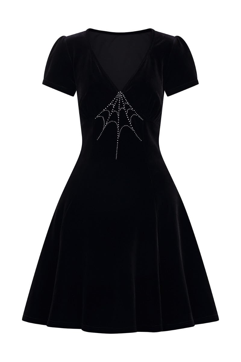 Hell Bunny Morticia Dress Black