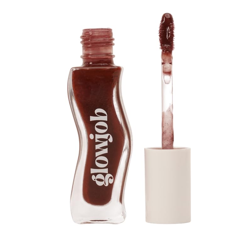 Image of Glowjob After Dark Brown Lip Oil - Hydrating Glossy Lip Oil with Sheer Brown Tint, Lightweight Non-Sticky Shine, Nourishing Soft Stain Finish