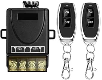 Wireless Remote Switch,AC 110V/120V/240V/40A Relay,Wireless RF Switch for Household Appliances,Pump,Lights Ceiling and Electrical Equipment with 328ft Long Range Remote Switch