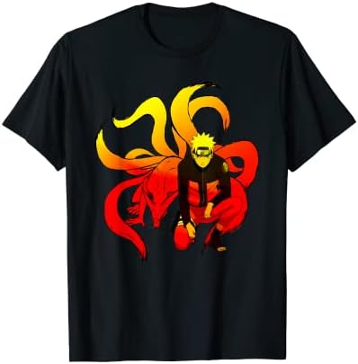 Naruto Shippuden Naruto and 9 Tails Short Sleeve T-Shirt