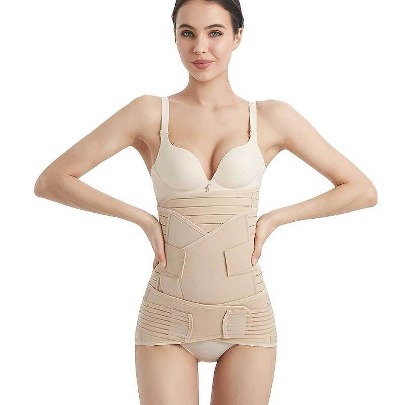 ELEBAEELEBAE 3 in 1 Postpartum Belly/waist/pelvis Postnatal Recovery Belt Post Pregnancy Tummy Shapewear Girdle Support after Natural Birth/C-Section delivery for Women (3XL)