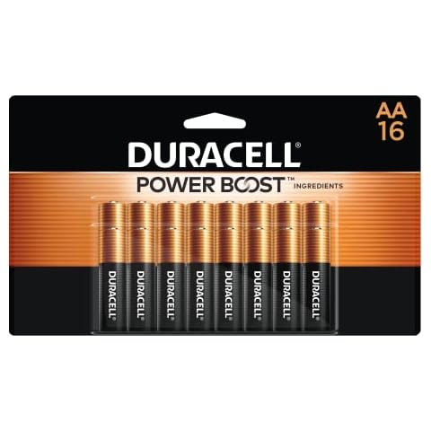 Duracell Coppertop AA Batteries with Power Boost Ingredients, 16 Count (Pack of 1), Double A Battery with Long-lasting Power, Alkaline AA Battery for Household and Office Devices Cover