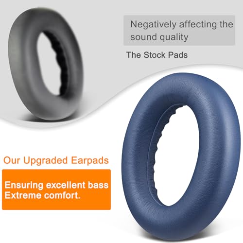Image of SOULWIT Replacement Earpads for Bose QC Ultra /New QuietComfort Ultra(2nd Gen) Wireless Headphones, Ear Pads Cushions with Softer Protein Leather, High-Density Noise Isolation Foam - Lunar Blue