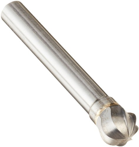 Image of Drill America SD-3NF Carbide Burr /Rotary File Ball End None-Ferrous for Aluminum 3 /8 inch Dia. x 3 /8 inch Cut Length with 1 /4 inch Shank and 3-1 /16 inch Overall Length, DUL Series