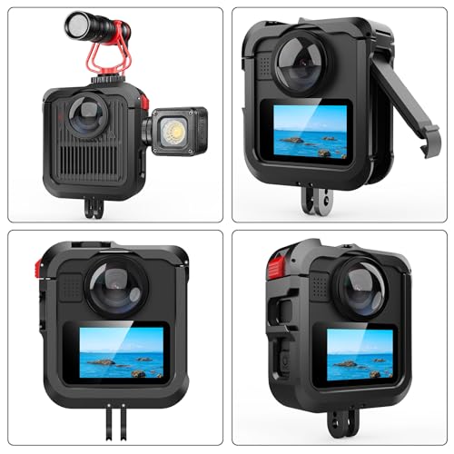 Cadre de protection complet en aluminium double caméra d'action
