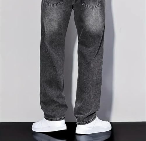 Men's Classic Casual Stretch Slim-fit Jeans, Black and Blue Fashion Jeans2