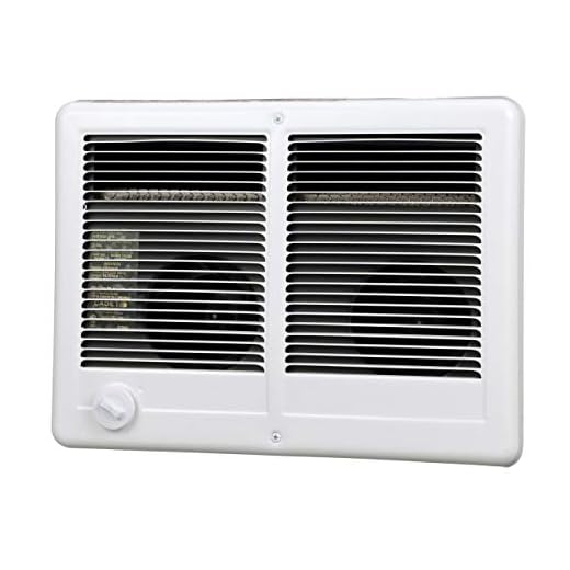 Cadet Com-Pak Twin 4000W, 240V Most Popular Large Room Electric Wall Heater with Thermostat, White