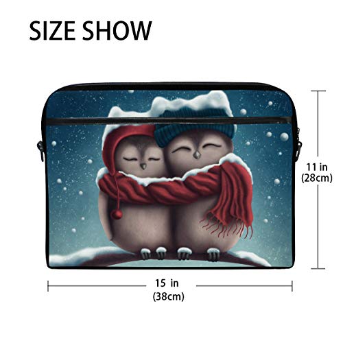 Funda bandolera para portátil de 14 y 15 pulgadas con compartimentos para accesorios 2