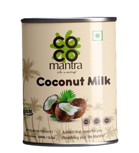 Cocomantra Coconut Milk|versatile ingredient perfect for cooking, baking, and making delicious beverages|400ml*1|Free Coconut sugar(sample)