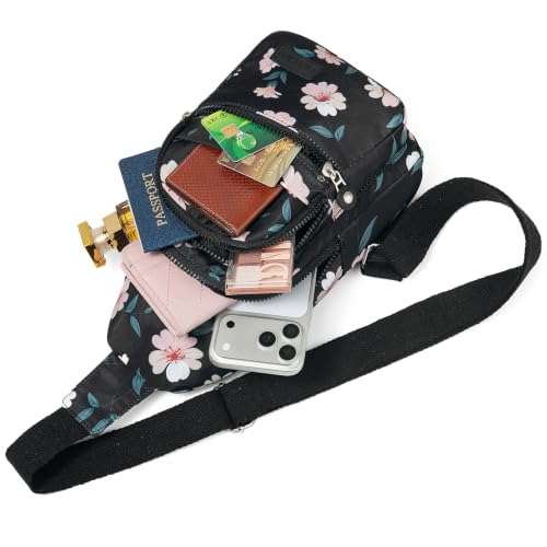 Image of Banelu Small Sling Backpack Crossbody Bags for Women Men, Sling Bag Cross Body Bag Fanny Packs Crossbody Purses
