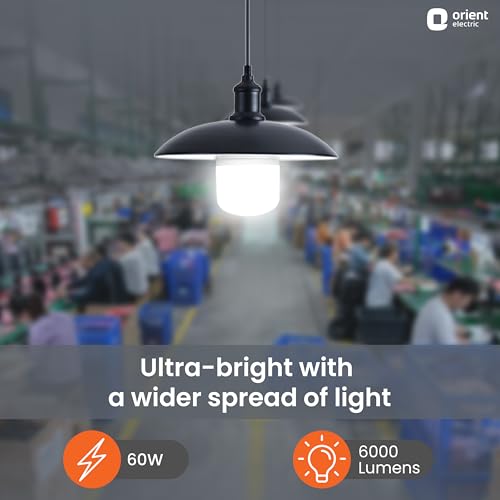 Image of Orient Electric Eternal Shine LED Bulb | 60 Watts | 12 Months Warranty | Cool White, Pack of 1 | 25000 Hours + 180 degree coverage