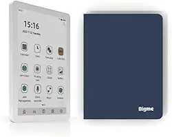 Bigme Leitor de e-book colorido B6, tablet e-paper de 15 cm, armazenamento de 4 GB + 64 GB, Android 14, branco (branco)