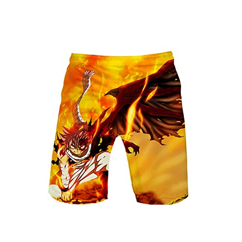 ISaikoy Anime Fairy Tail 3D Printed Beach Shorts Swim Trunks Summer Boardshorts Jersey Short Pants2
