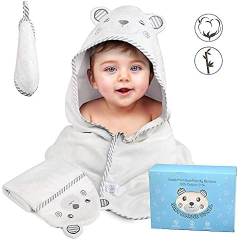 Toalla de Baño Bebé BelleStyle con Capucha de Bambú Orgánico Cover