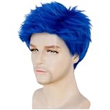 DIY Corn from Corn & Peg Cosplay Costume Guide 6 Blue Short Wig