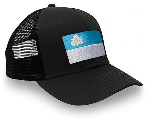 Image of International Tie City Hat for Men and Women, Adjustable Snapback Trucker Baseball Cap with Embroidered Patch