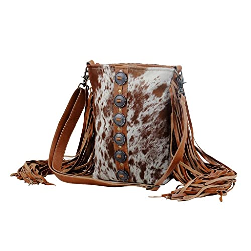 Myra Bag female Flouncy Cowhide Bag Upcycled Cowhide & Leather S-28502