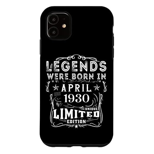 Carcasa para iPhone 11 Cumpleaños Abril 1930 Edición Limitada Regalo April