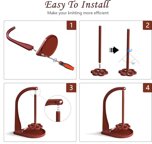 lphgfza model magnetic pendulum yarn holder for crocheting crochet yarn holder yarn storage organizer crochet gift for knitting lovers