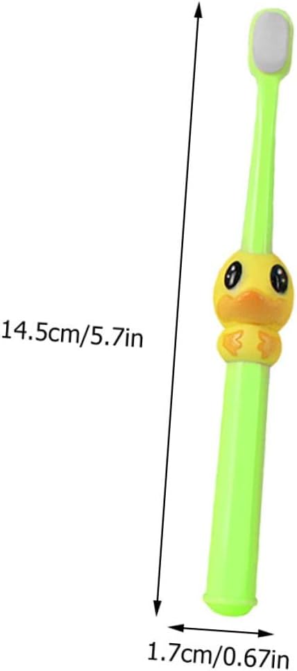 4pcs Cartoon Toothbrush Soft Bristles Mild Teeth Cleaner for Ages Boys and Brush Heads Easy Grip Design