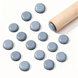 25 Pcs PTFE Teflon Furniture Sliders for Carpets, 20mm Self Adhesive Furniture Moving Pads, fFurniture Glides for Hardwood Floors and Carpets, Chairs, Tables, Appliances(Round)